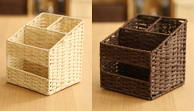 Paper Multi-Grid Glove Box-Coffee Beige