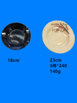 Miamine plate imitation of a large number of ceramic plate stock style popular goods in yiwu