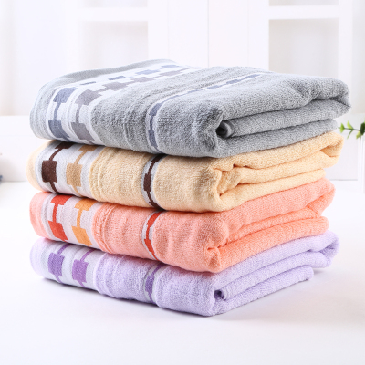 Colorful cotton soft absorbent check towel face towel pure cotton thickened face towel.