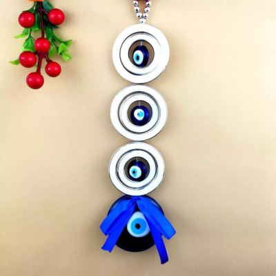 Turkish blue eye resin pendant.