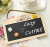 Wooden creative log hanging chain magnetic double-sided small chalkboard magnet children's gift.