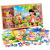 280 pieces of wooden box jigsaw puzzle puzzle pieces children early education puzzle cartoon animation wooden toys.