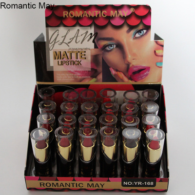 Romantic May Charming Pure Bright Lipstick Velvet Matte Classic Tube Bean Paste Red Matte Lipstick