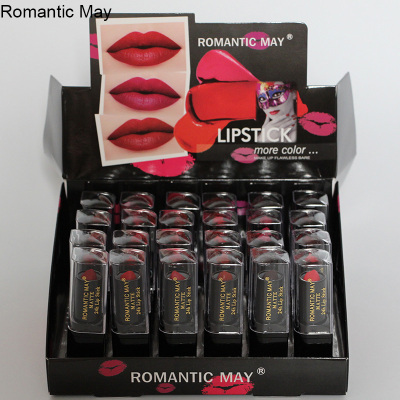 Romantic May Diamond Base Star Lipstick Discoloration Resistant Multi-Color Makeup Extended Moisturization