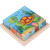Jigsaw children's wooden toys 9 pieces of six - sided puzzle pieces and six paintings wholesale.