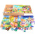 280 pieces of wooden box jigsaw puzzle puzzle pieces children early education puzzle cartoon animation wooden toys.