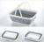Multifunctional Plastic Foldable Basket Can Hold Clothes and Snacks Bathroom Storage Basket