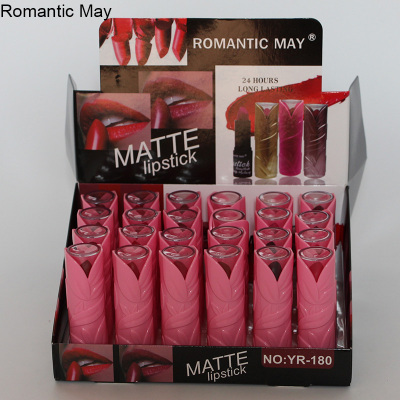 Romantic May Stunning Lasting Lipstick Pink Alarm Charm Bright Moisturizing Lip Gloss Lipstick