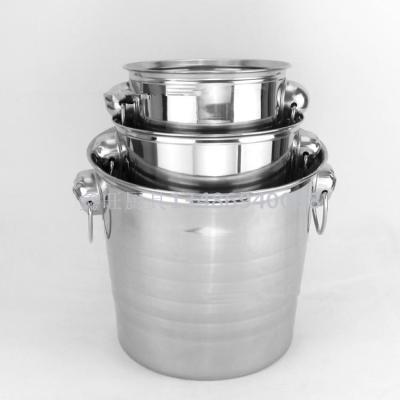  stainless steel champagne bucket ice bucket KTV bar counter ice bucket beer red wine ice bucket.