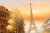 Pure Hand Painted Landscape Oil Painting Living Room Modern Restaurant Hotel Villa Decorative Painting Eiffel Tower Street View