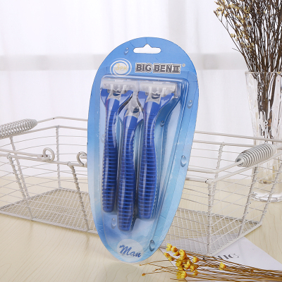 The quality of hot style manual shaver three-layer shaver blade razor blade manual manual depilator.