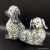 Glass handicraft artificial crystal auspicious and prosperous dog to decorate glass to decorate glass 