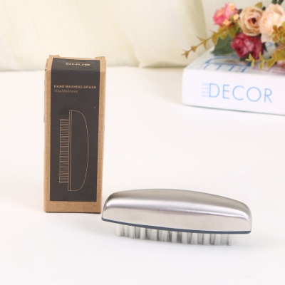 Two in one nail brush soft hair nail brush shoe brush floor brush stainless steel tasteless soap cleaning brush