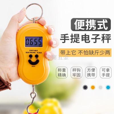 Hoist scale Creative portable electronic scale mini household scale precision spring scale 50kg express small scale