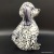 Glass handicraft artificial crystal auspicious and prosperous dog to decorate glass to decorate glass 