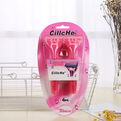 Hot style spot manual women's hair removal machine three - layer razor blade repair armpits foreign trade goods source.