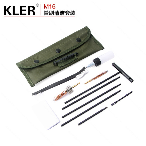 M16 Army Green Bag Iron Barrel Brush Cleaning Tool