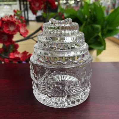 Glass cake type candy jar ornament box creative candle cup.