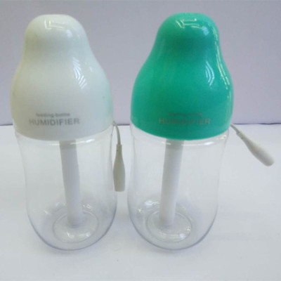 The hot bottle humidifier in the exhibition holds the outdoor skin to fill the water.