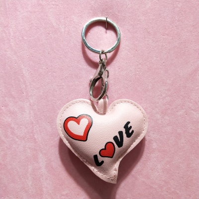 Lovely love jewelry accessories trend woman bag makeup bag key chain key accessories