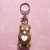 Cartoon PU trend female bag hang key chain quality male bag hang decoration creative jewelry key accessories