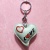 Lovely love jewelry accessories trend woman bag makeup bag key chain key accessories