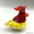 Glass crafts glass chicken lovely animal household decoration new house decoration.