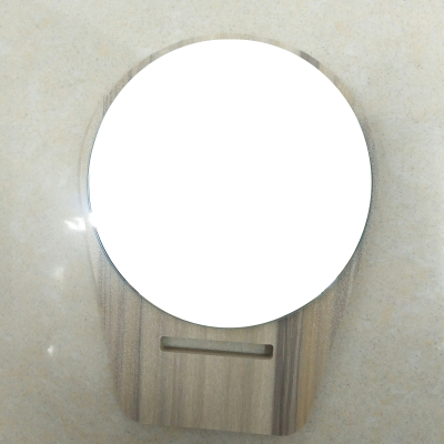 Round mirror wood mirror mirror mirror manufacturer direct sale.