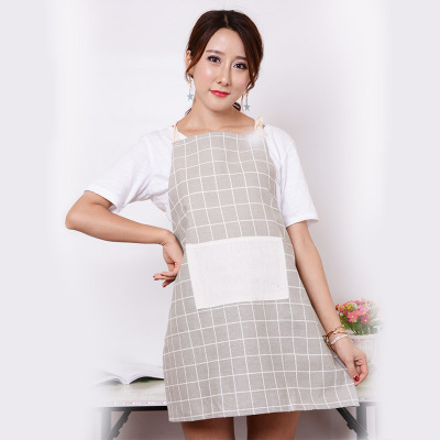 new cotton linen apron 