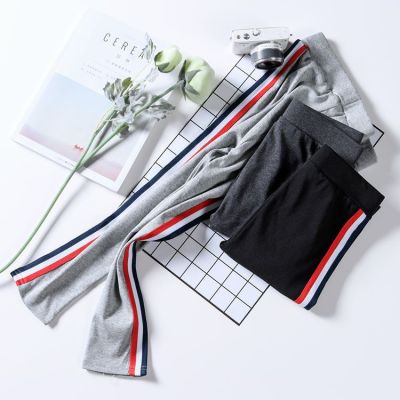 Summer womenswear 's new sporty casual cotton cropped pants with side slivers the for super stretch slim pencil pants