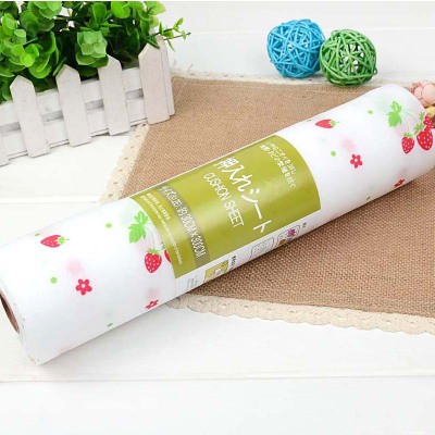 Creative home strawberry pattern printing cabinet cushion cover plate for moisture-proof and dustproof pad sticker manufacturer direct sales.
