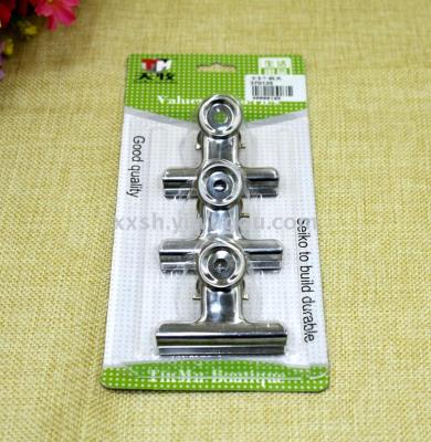 TM card 3 steel clip bills office two yuan store supply