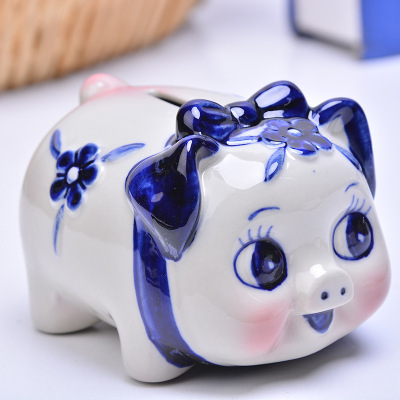 Handicraft ceramic piggy bank