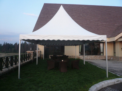 Manufacturers sell outdoor aluminum alloy activity tent fire and moisture proof and ultraviolet ray without cloth tent 4*4m