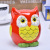 The factory wholesale creative new hand-painted ceramic owl piggy bank cat crafts ceramic owl.