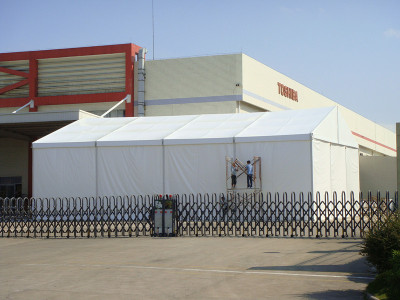 Outdoor large aluminum alloy tent factory direct fire and moisture resistance strong winds around the windowless 15*20m