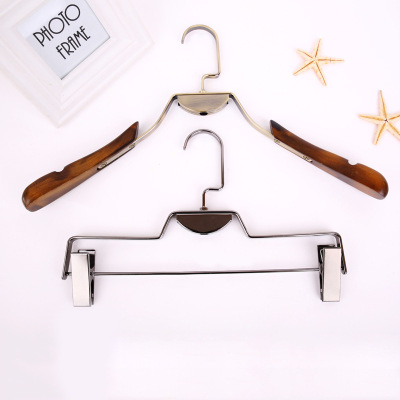 High-end wood hangers vintage suit hangers shooting hangers set