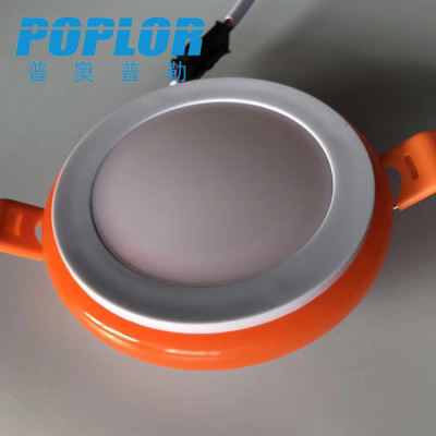 LED color edge PC panel lamp / 18W/ round / color panel lamp /IC constant current / highlight