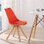 Tulip Chair PU Leather Dining Chair Modern Simple Eames Soft Bag Backrest Chair Leisure Solid Wood Negotiating Dining Chair