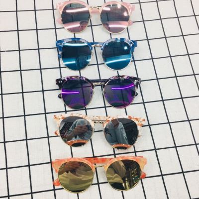 Dazzle colour glasses colour film female men's sunglasses