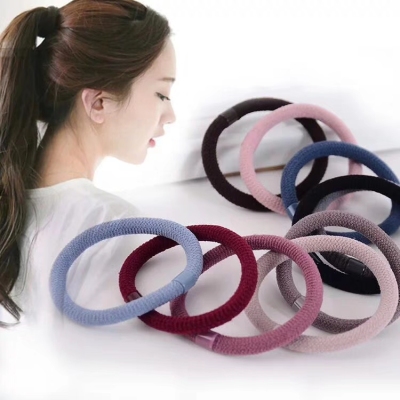 2018 New Rubber Band Hair Rope Korean Fresh Mori Girl Headwear Rubber Ring Hair Band Simple Belt Tire Hair Accessories