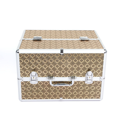 Multilayer hand cosmetic case bag aluminum beauty hair box