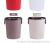 Plastic trash can with pressure ring handle household fashionable creative living room kitchen receive bucket