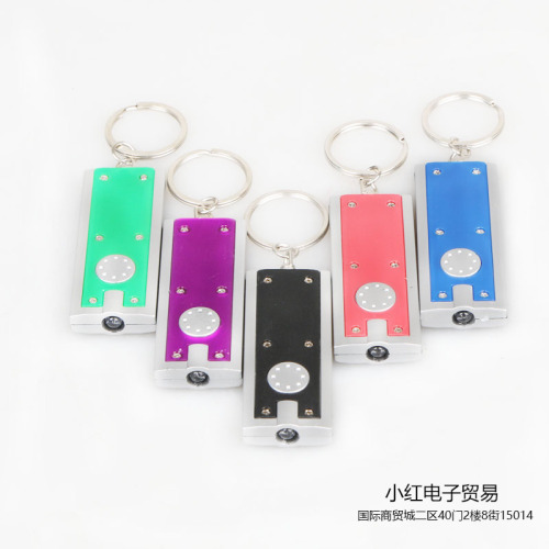 Square Led Plastic Key Chain Light Creative KT-C Key Chain Rectangular Light Tetris Key Chain