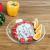 Fernex toughened glass plate western dinner steak plate spaghetti plate creative transparent sideboard cover