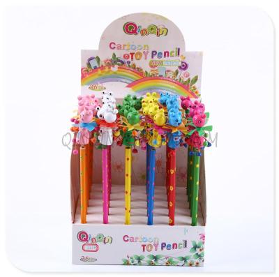 creative stationery  lovely cartoon doll spring pencil  student stationery gift