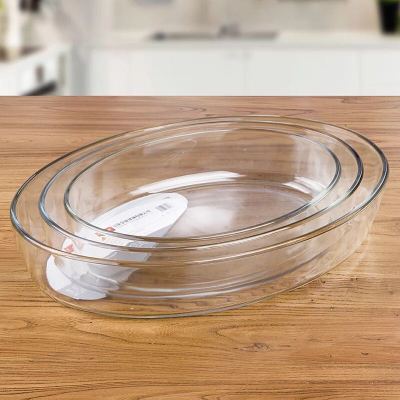 Finex oblong tempered glass roasting pan fish dish dish microwave oven kitchen plate