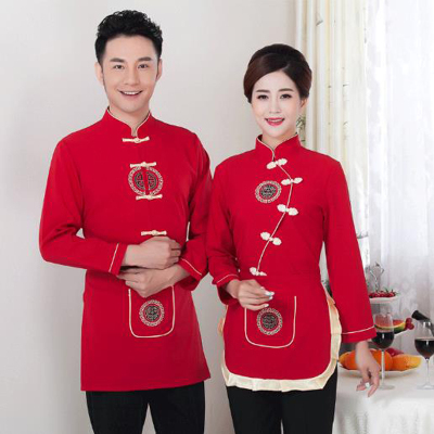 Hotel work clothes autumn and winter clothing for female restaurant staff work clothes