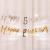 Gilding Happy Birthday Banner Adult Birthday Party Layout Supplies Dress up Baby Full-Year Hanging Flag Bunting Decoration