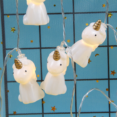 LED unicorn lamp series cute pet animal model children's room decorative lights Christmas lights series festive lights